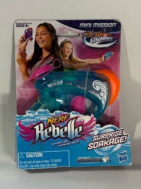 🔫 [BRAND NEW] NERF REBELLE MINI MISSION SUPER SOAKER HASBRO TOY SQUIRT BLASTER